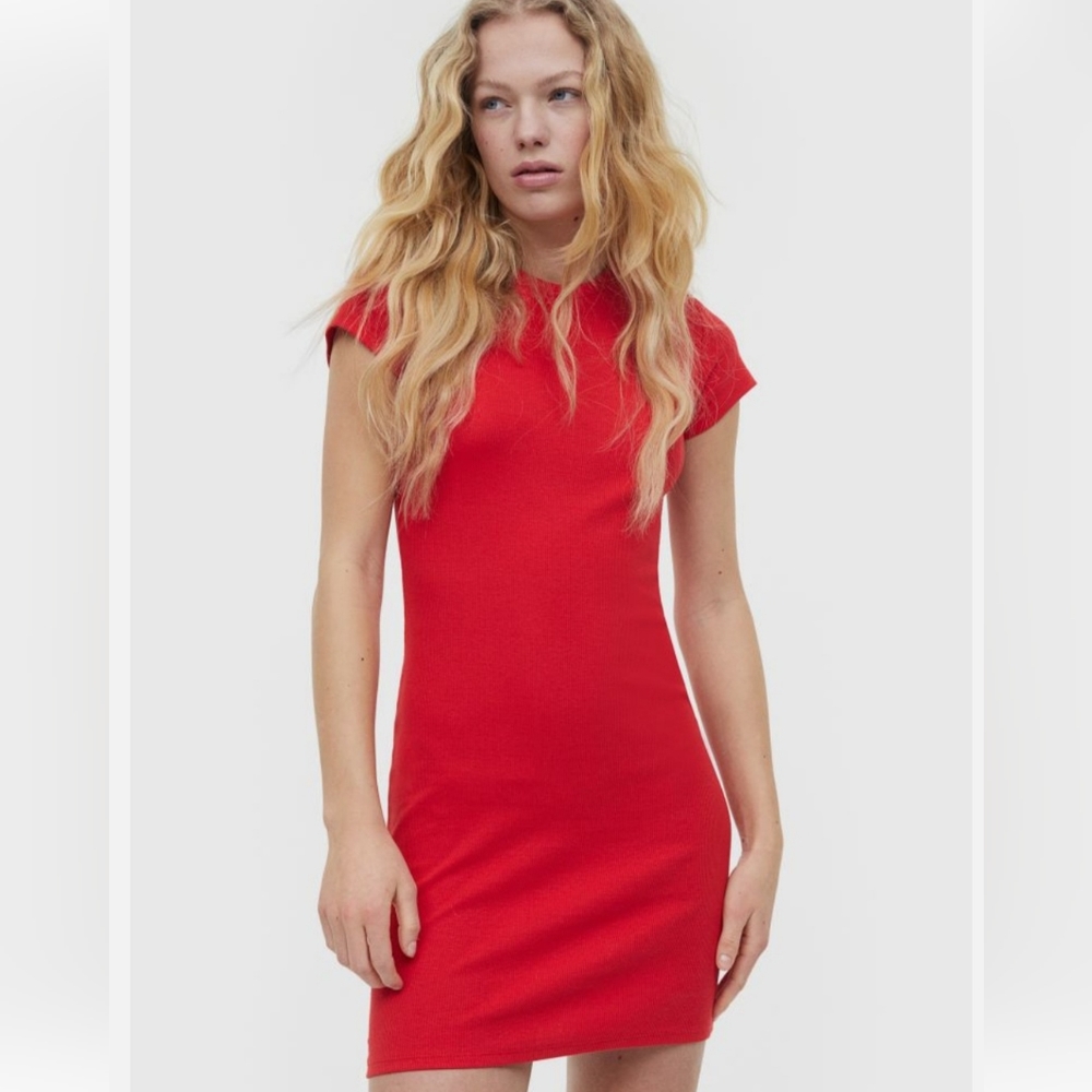 H & M Basic Tshirt Dress Cotton Blend